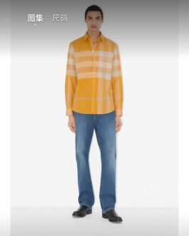 Chemise extensible à manches longues à rayures