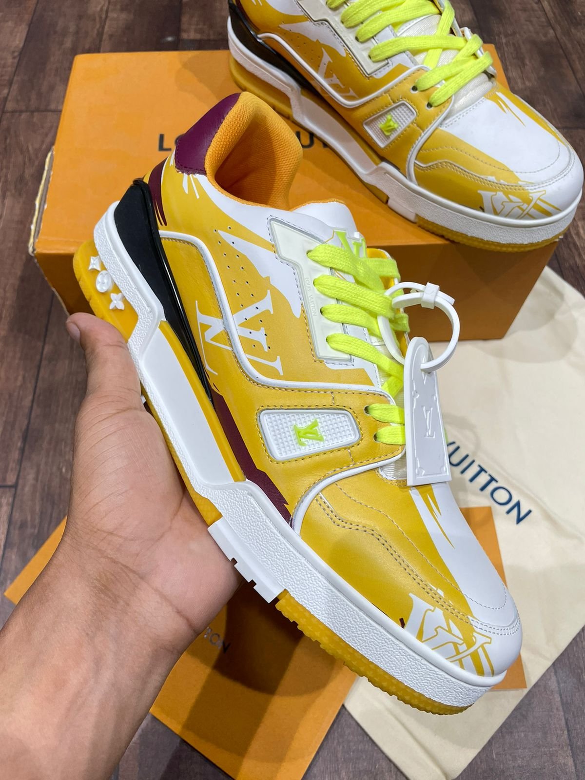 LOUIS VUITTON || Monogram Unisexe Mélange de tissus Style urbain Cuir Logo