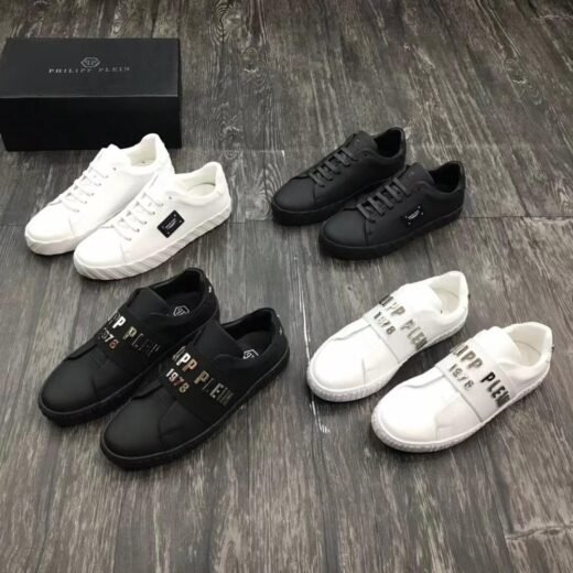 Philipp Plein Baskets à lacets avec logo imprimé