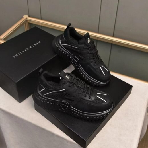 Philipp Plein Baskets Runner Hexagon noires