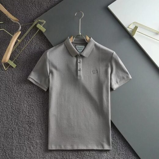 Bottega Veneta Polo homme à logo brodé effet usé
