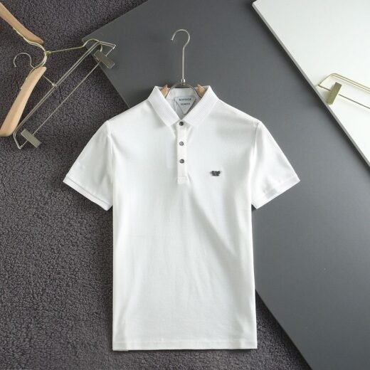 Bottega Veneta Polo homme à logo métallisé Destroyed