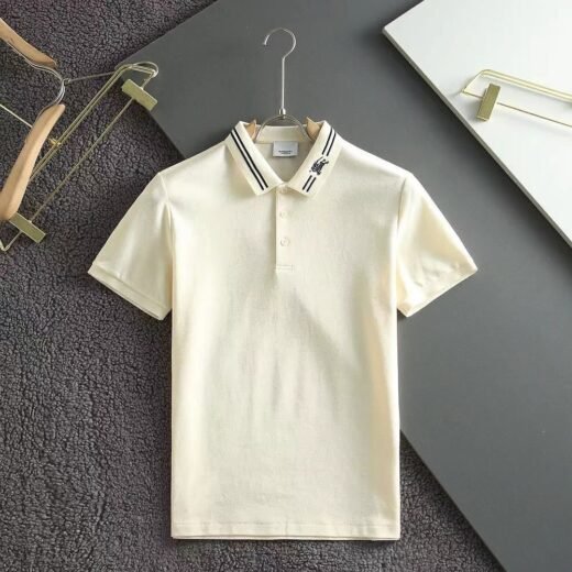 Burberry Polo rayé contrasté Manfinity pour homme
