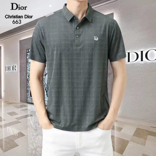 Dior Polo haut de gamme à manches courtes et col à revers