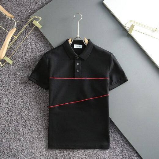 Ferragamo Polo à passepoils contrastés en jersey de coton