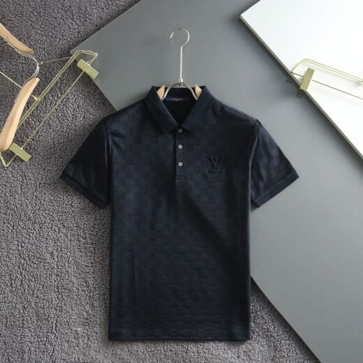 Louis Vuitton T-shirt polo classique en piqué Damier