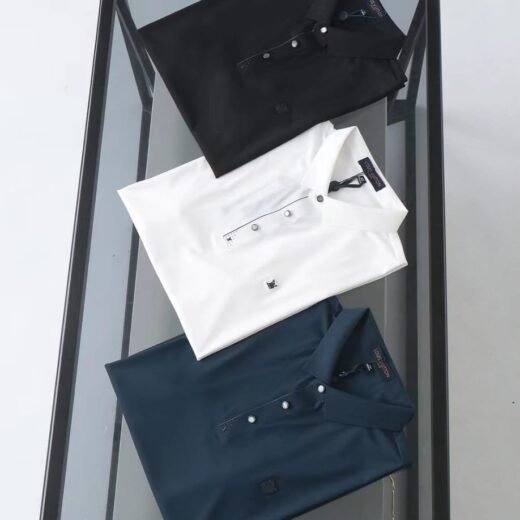 Louis Vuitton T-shirt uni à col polo