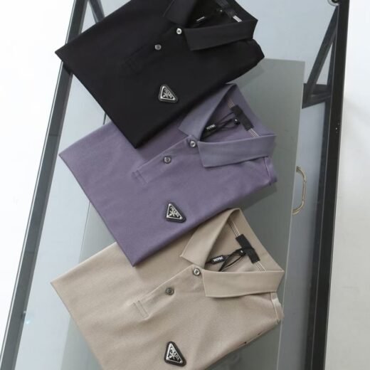 Prada Polo premium avec logo poitrine pour homme