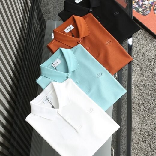 Ferragamo T-shirt homme coupe classique en coton uni