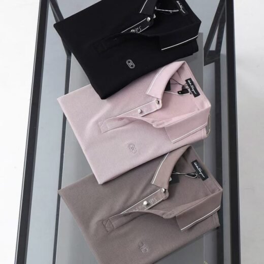 Ferragamo T-shirt polo coupe classique Vintage Destroy Pique