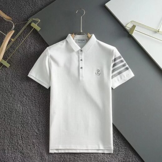 Thom Browne Polo à logo brodé