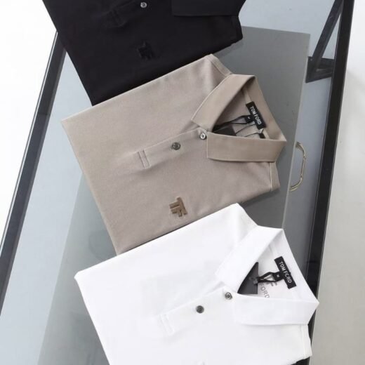 Tom Ford Polo en coton à manches courtes