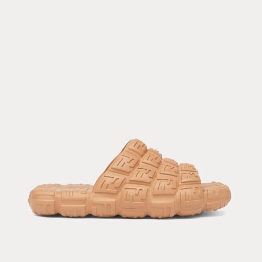 Fendi Claquettes Cloud en caoutchouc beige