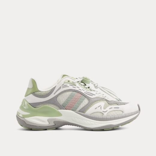 Gucci Baskets basses 2.0 en maille et cuir vert/violet – 35