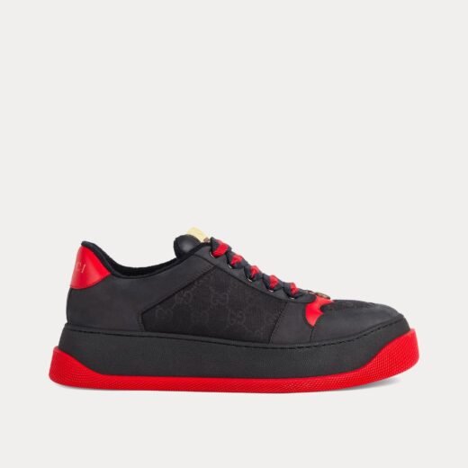 Gucci Baskets basses noires en toile GG Screener de – 35