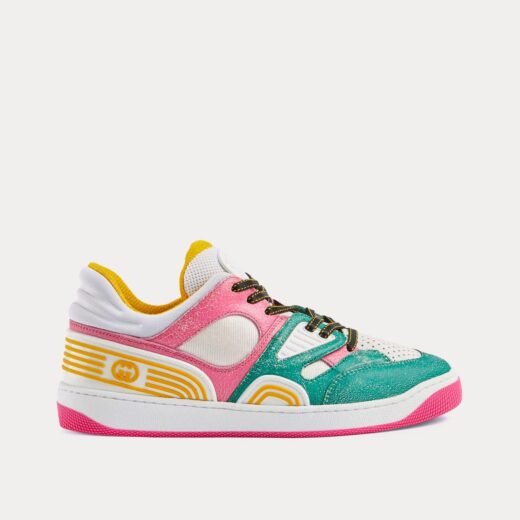 Gucci Baskets basses Basket en cuir multicolore – 35