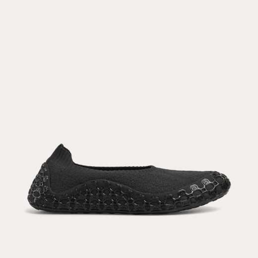 Gucci Chaussures à enfiler noires en tissu élastique – 35