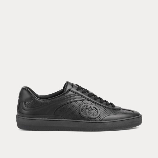 Gucci Baskets basses G75 en cuir noir – 35