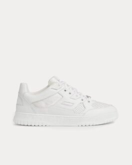 Baskets basses Gucci en cuir blanc avec G entrelacés