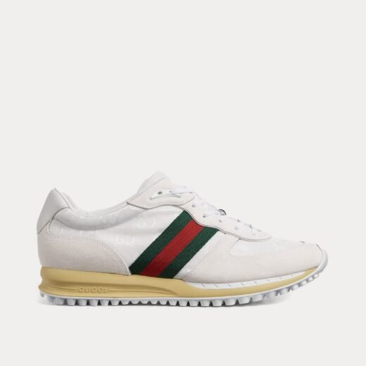 Gucci Re-Motion avec baskets basses blanches en toile GG originales – 35