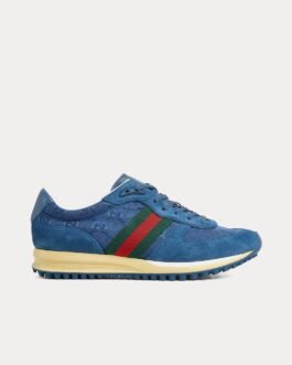 Gucci Re-Motion avec baskets basses bleues en toile GG originales