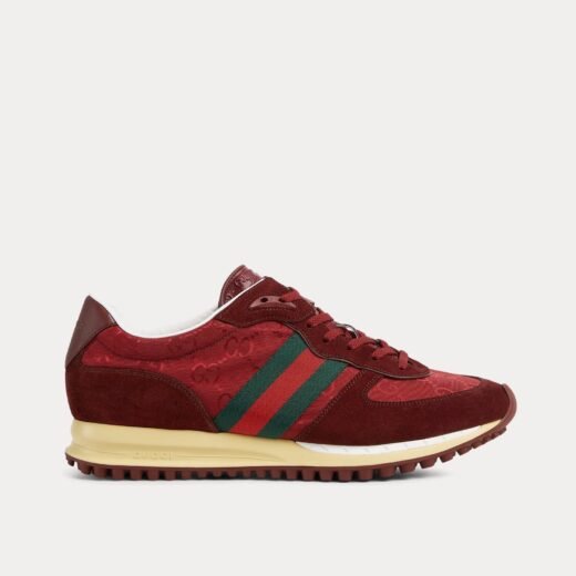 Gucci Re-Motion avec baskets basses rouges en toile GG originales – 35