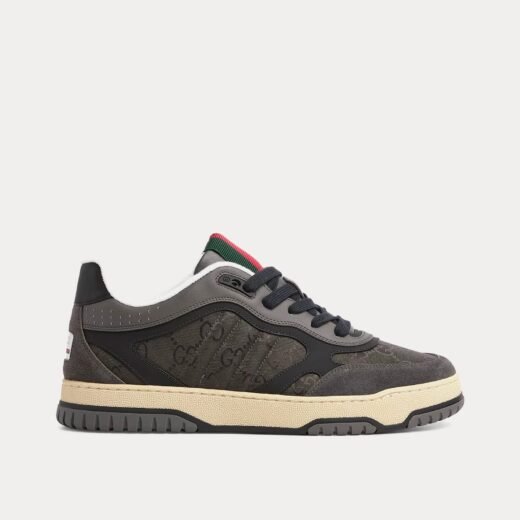 Gucci Baskets basses Re-Web avec GG en nylon gris – 35