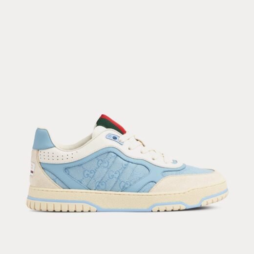Gucci Baskets basses bleu clair Re-Web avec toile GG – 35