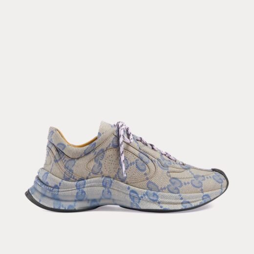 Gucci Baskets basses Run GG Print beiges/bleues – 35