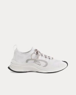 Baskets basses Gucci Run en tissu blanc
