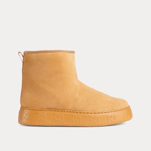 Gucci Bottines en daim beige