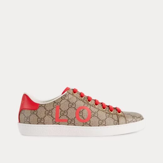 Gucci Baskets basses Ace Valentine Ace beige/ébène – 35