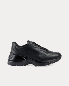 Baskets basses Gucci Rhyton en cuir noir
