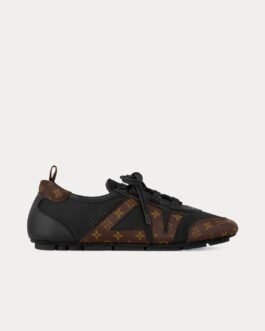 Baskets basses noires LV Sneakerina Monogram