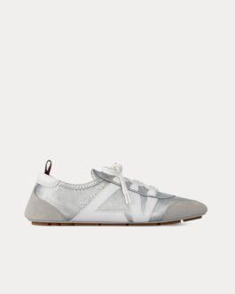 Baskets basses argentées LV Sneakerina