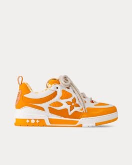 Baskets basses LV Skate en cuir jaune