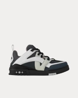 Baskets basses LV Skate en cuir et mesh technique anthracite