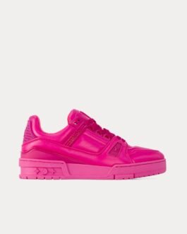 Baskets basses LV Trainers fuchsia