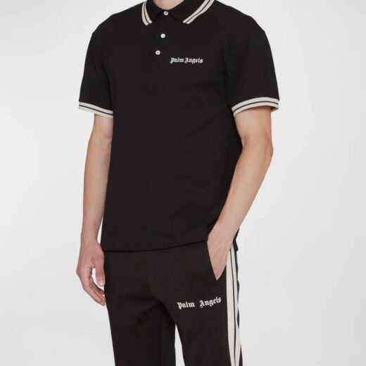 Palm Angels Polo à logo brodé