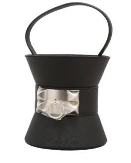 Sac à main Hermès Médor en cuir epsom noir