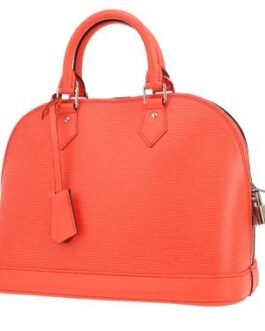 Sac à main Louis Vuitton Alma petit modèle en cuir épi rose