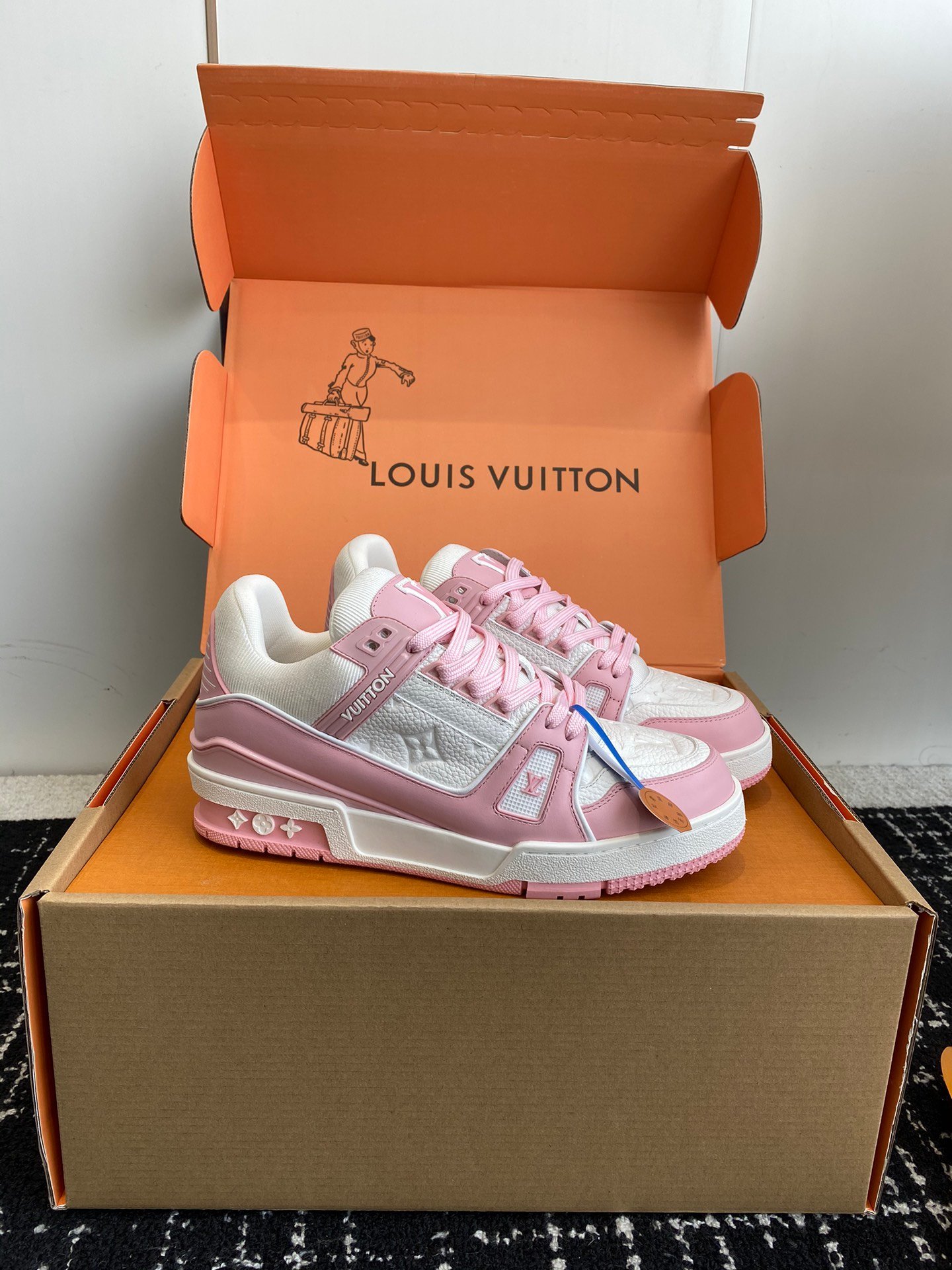 Louis Vuitton Trainer Low - Rose Blanche Bleu