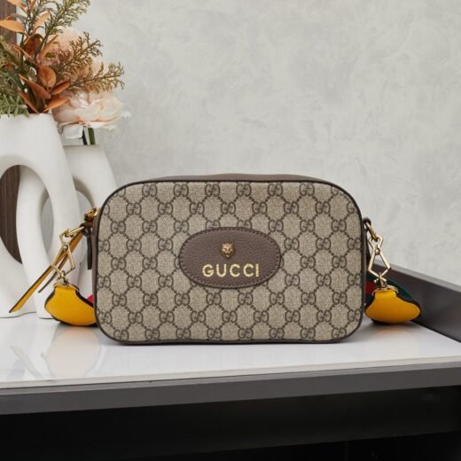 Gucci Sacoche Ophidia GG Supreme beige et marron