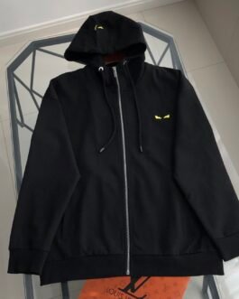 Ensemble Fendi – Survêtement noir avec logo yeux iconiques