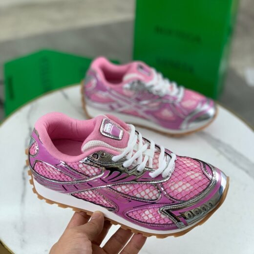 Bottega Veneta Sneakers Mesh & Suède – Couleurs Premium et Design Futuriste