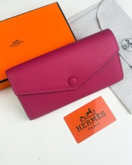 Porte-feuille Hermes en cuir luxe, élégant et pratique