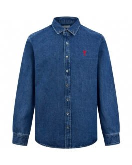 Chemise en jean bleu Ami, look décontracté chic et durable
