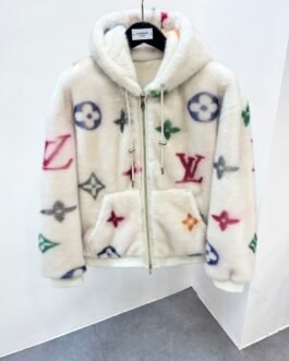 Veste Hoodie Polaire Monogram LV Ivoire - Élégance et Confort