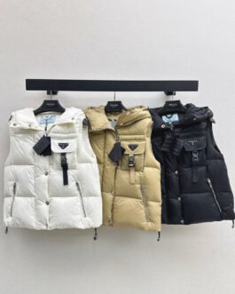 Doudoune sans manche Prada 2026 légère et chaude pour un style chic