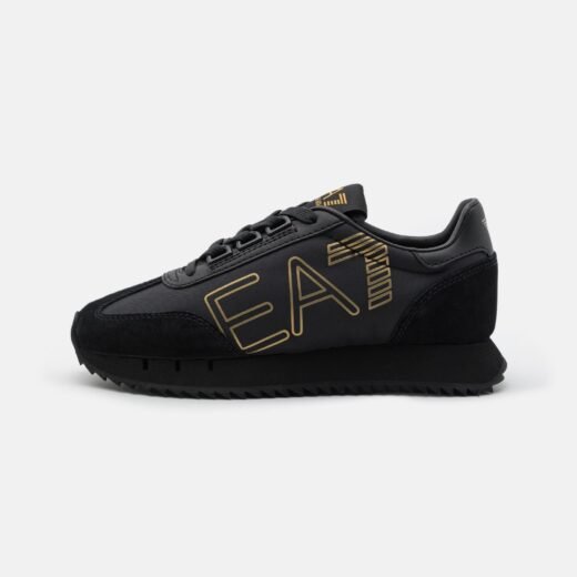 EA7 Emporio Armani VINTAGE – Baskets basses – triple noir / gold – 43